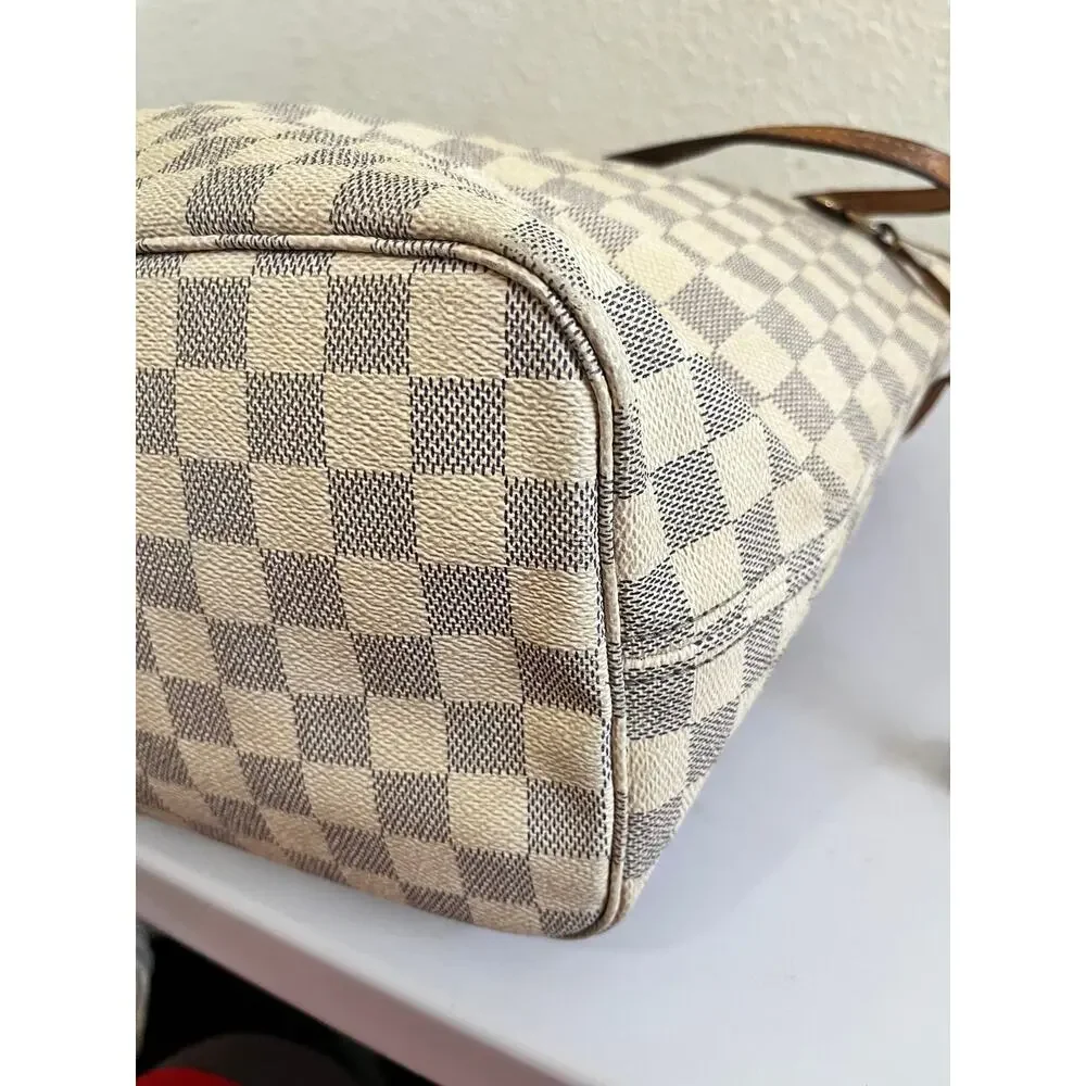 Louis Vuitton Neverfull MM Damier Azur tote bag